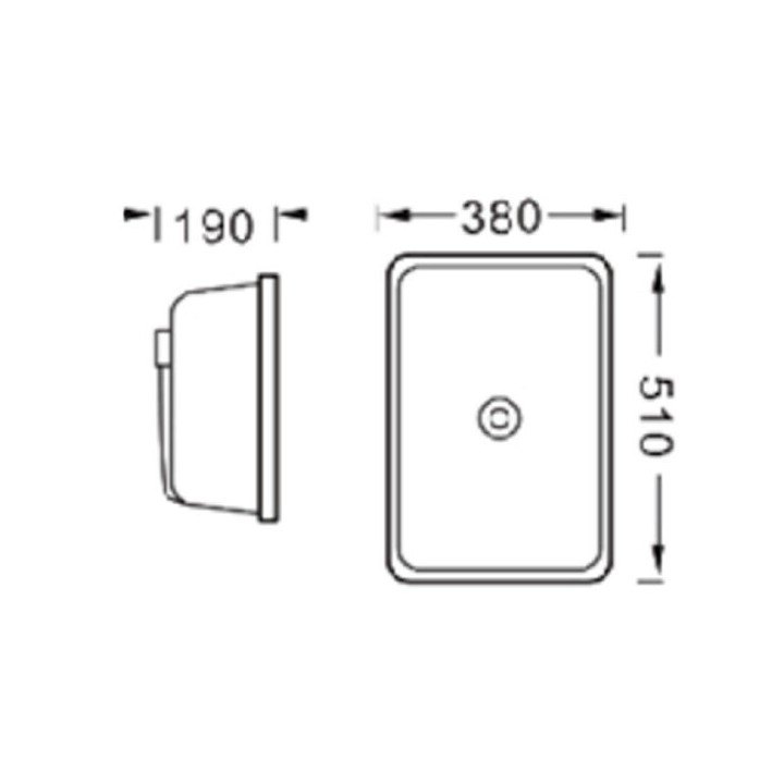 Раковина Splendy Emotion 51x38 см белый глянцевый, EM10551D0YW