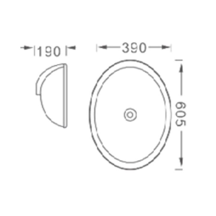 Раковина встраиваемая Splendy Emotion 60.5 см, EM10560D0YW