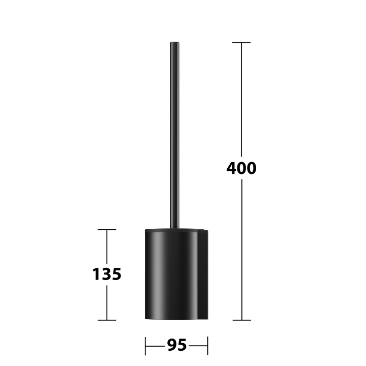Ёршик KEUCO Plan черный матовый, 14972370200