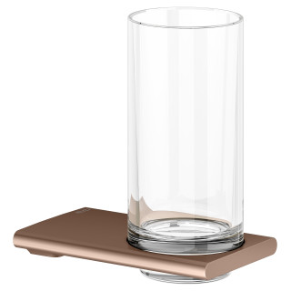 KEUCO Edition 400 Стакан с держателем подвесной красное золото шлифованное