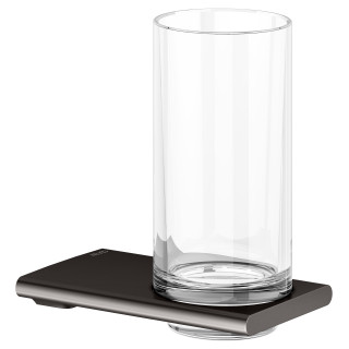 KEUCO Edition 400 Стакан с держателем подвесной титан чёрный шлифованный