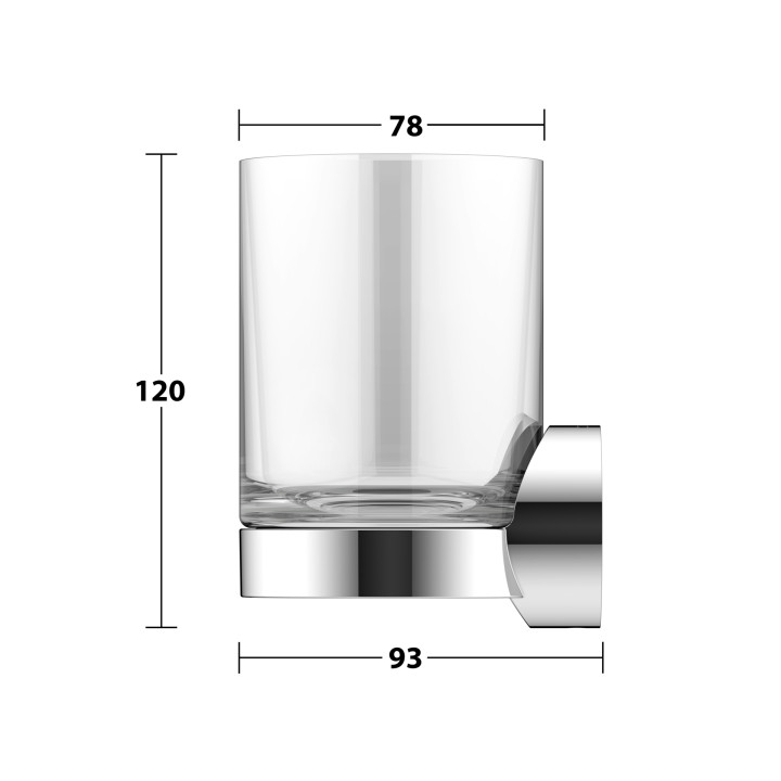 Стакан KEUCO Collection REVA хром, 12850019000