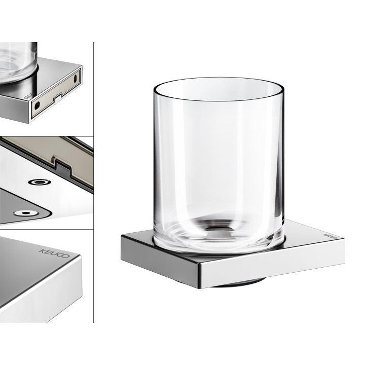 Стакан KEUCO Edition 90 Square для ванной, 19150019000