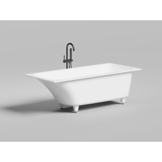 Salini ORLANDA Ванна встраиваемая 168.5x75x60 см белый матовый, доступна покраска по RAL