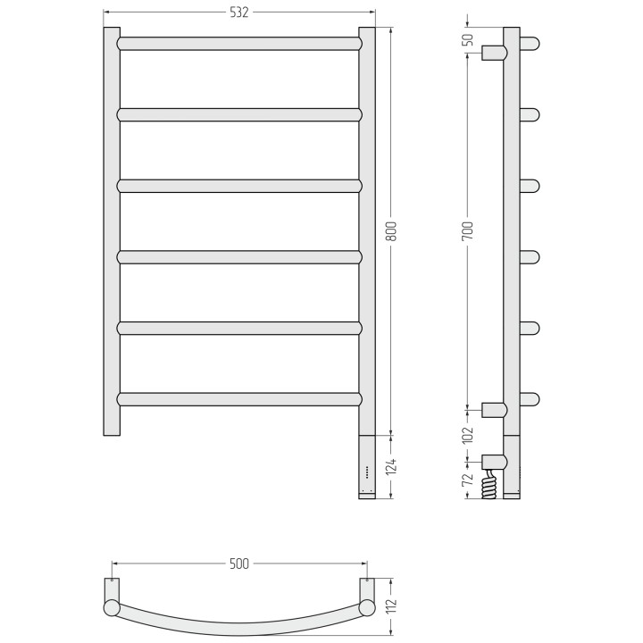 Полотенцесушитель Сунержа Галант 3.1, 31-6001-8050