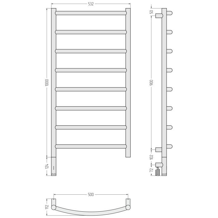 Полотенцесушитель Сунержа Галант 3.1, 30-6000-1050