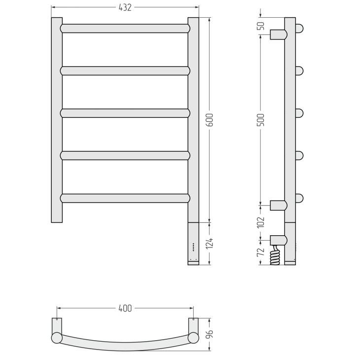 Полотенцесушитель Сунержа Галант 3.1, 020-6001-6040
