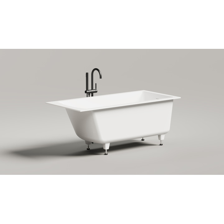Salini CASCATA Ванна встраиваемая 150x70 см белый глянцевый, доступна покраска по RAL, 105012G