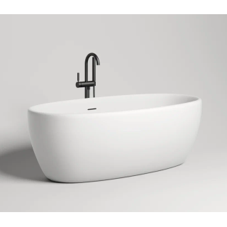 Salini LUCE Ванна отдельностоящая 169x87x58 см белый матовый, доступна покраска по RAL