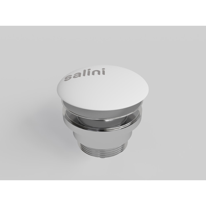 Донный клапан Salini белый матовый, 166301M