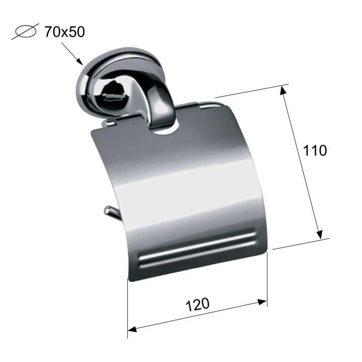 Держатель туалетной бумаги Remer NV60CR