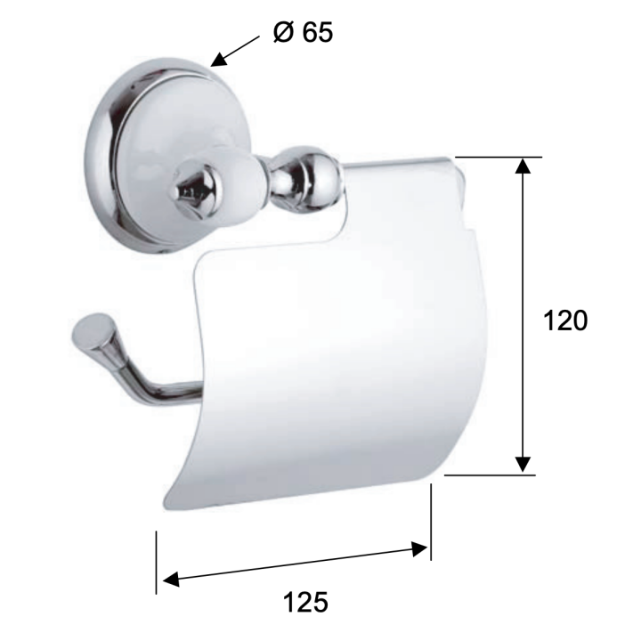Держатель туалетной бумаги Remer Epoca EP60CR