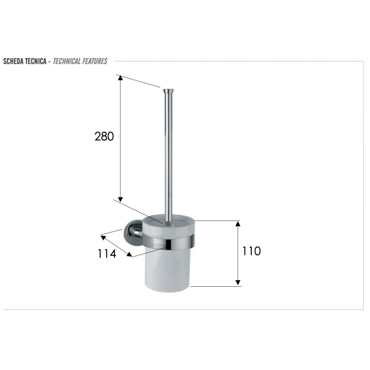 Ёршик для унитаза Remer GS66BG