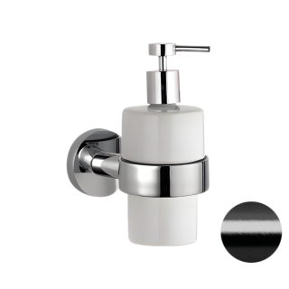 Remer Rubinetterie Guest Дозатор для мыла подвесной черный брашированный хром