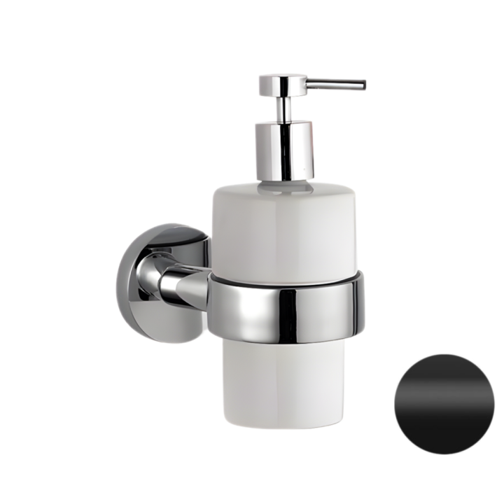 Дозатор Remer Rubinetterie черный матовый, GS13NO