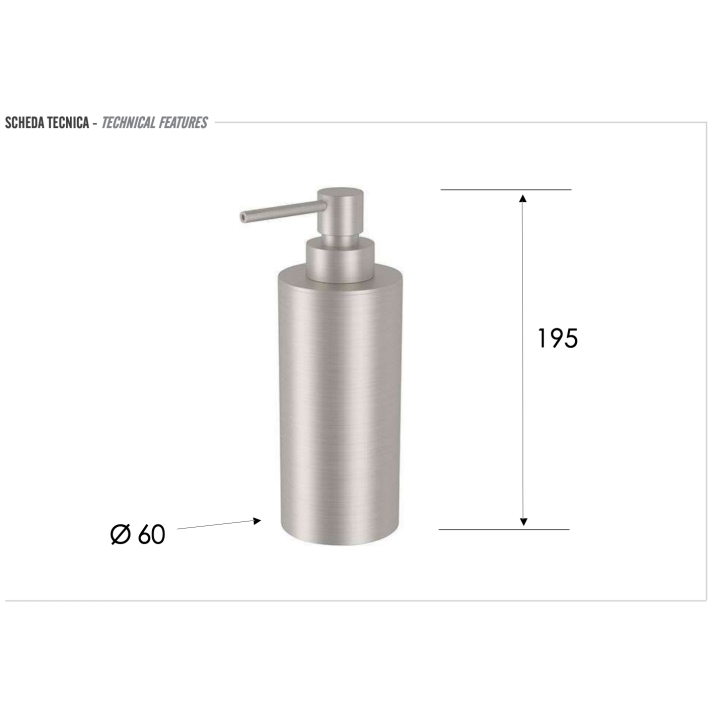 Дозатор Remer Rubinetterie INOX SSXI13A
