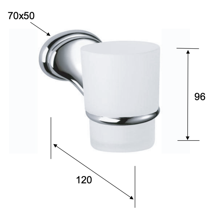 Стакан Remer Rubinetterie 900 NV15CR