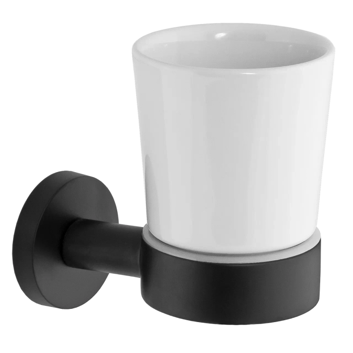 Стакан для ванны Remer в черном матовом цвете, GS15NO