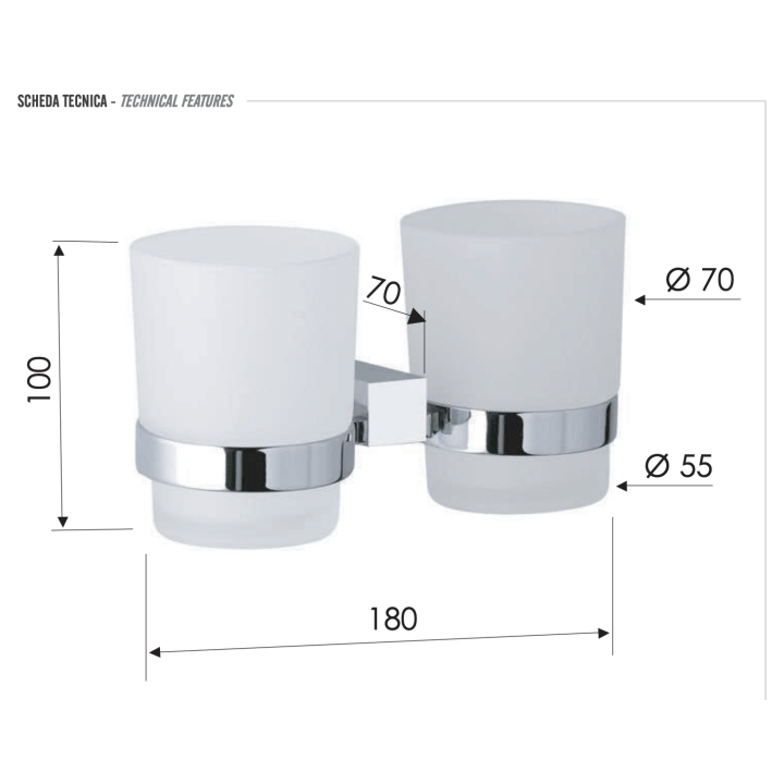 Стакан для ванной SQ16CR