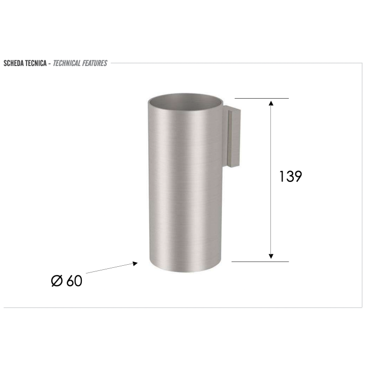 Стакан Remer Rubinetterie для ванны, SSXI15