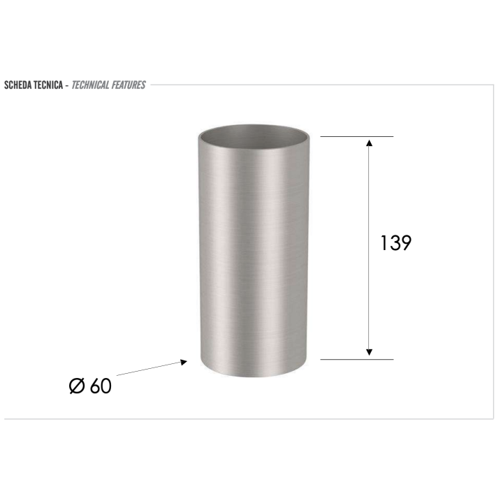 Стакан для ванны Remer Rubinetterie INOX, SSXI15A