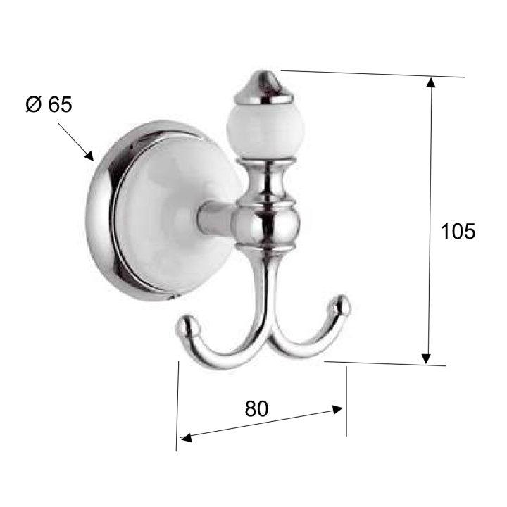 Крючок для ванны Remer Epoca EP50CR