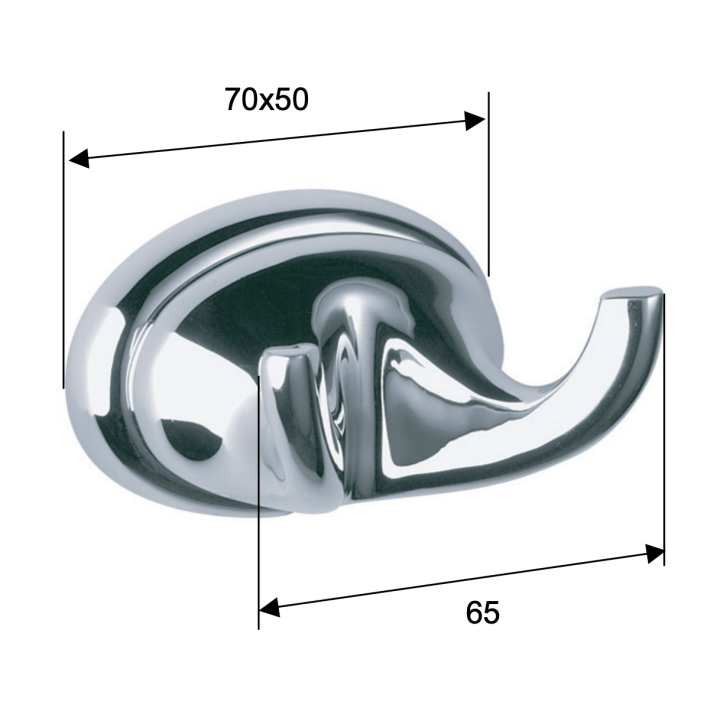 Крючок для ванны Remer Rubinetterie 900, NV50CR