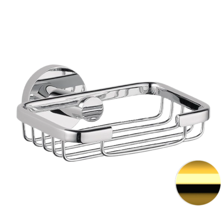 Мыльница Remer Rubinetterie золото GS11DO