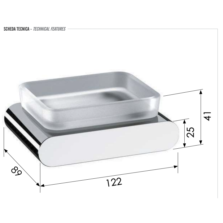 Мыльница Remer Lounge золото глянцевое, LN10DO