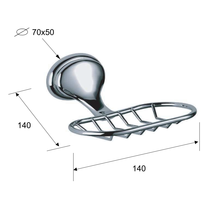 Мыльница Remer Rubinetterie 900 NV11CR
