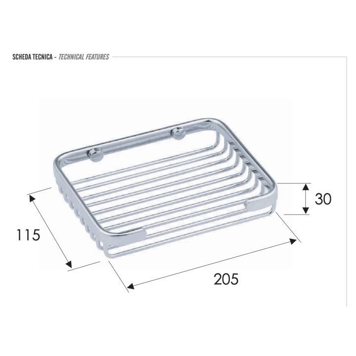 Мыльница Remer Rubinetterie RB212CR