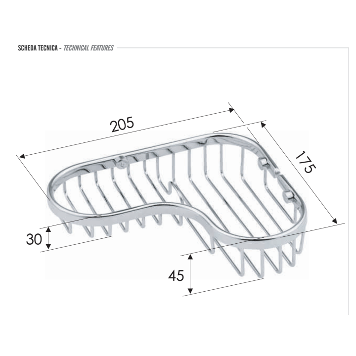 Мыльница для ванны Remer RB273CR