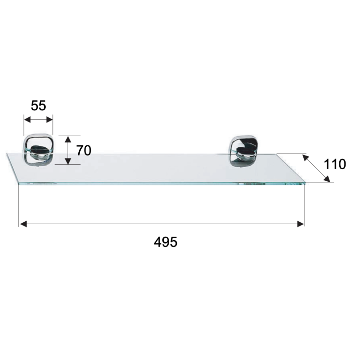 Полка для ванны Remer Rubinetterie, SU20CR