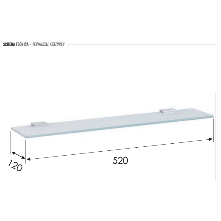 Полка для ванны Remer FT20CR