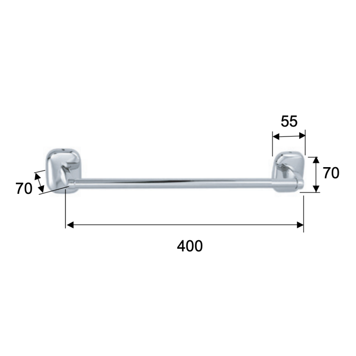Полотенцедержатель Remer Rubinetterie SU40CR