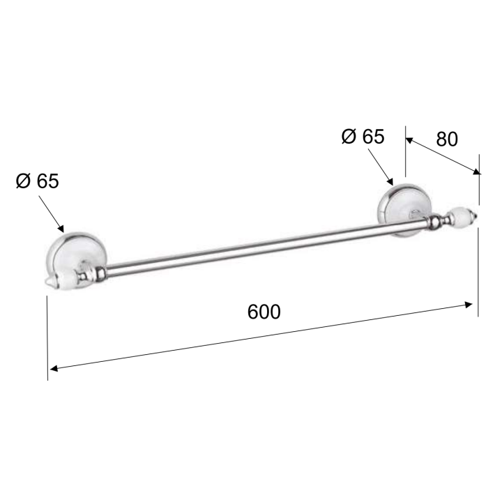 Полотенцедержатель Remer Epoca EP30CR