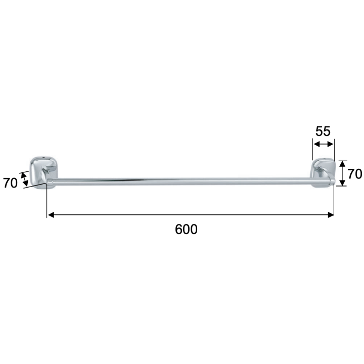 Полотенцедержатель хром Remer SU30CR