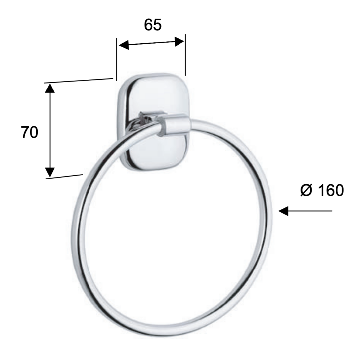 Полотенцедержатель Remer SU44CR
