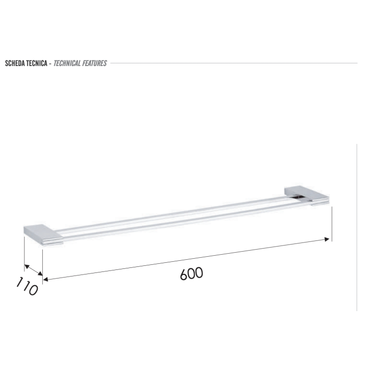 Полотенцедержатель Flat FT33CR