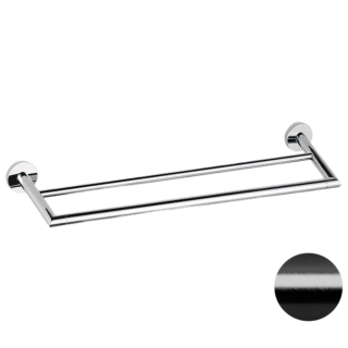Remer Rubinetterie Guest Полотенцедержатель для ванны подвесной 60 см черный брашированный хром