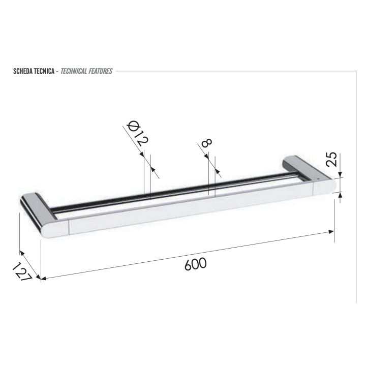 Полотенцедержатель Remer LN33VO