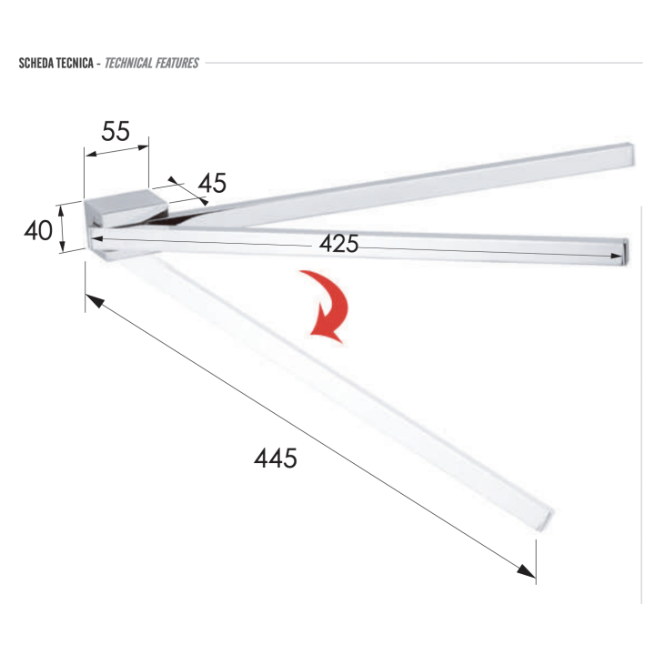 Полотенцедержатель Remer FT36CR