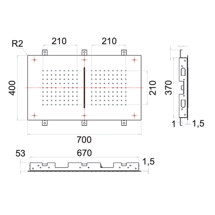Верхний душ Remer Rubinetterie, SS357SFR7040C