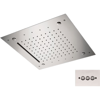 Верхний душ с подсветкой Remer Rubinetterie, 357RS43NC