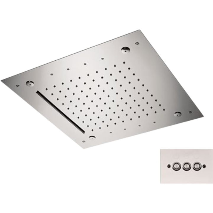 Верхний душ с подсветкой Remer Rubinetterie, 357RS43NC