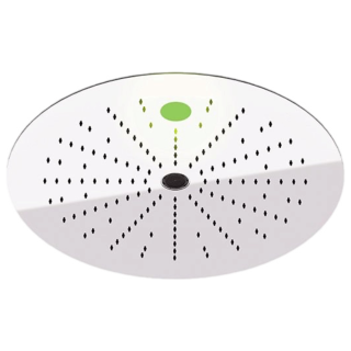 Remer Rubinetterie X Style Inox Верхний душ потолочный с подсветкой 44 см INOX (нержавеющая сталь)