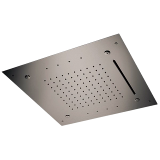 Remer Rubinetterie X Style Inox Верхний душ потолочный с подсветкой 50 см INOX (нержавеющая сталь)