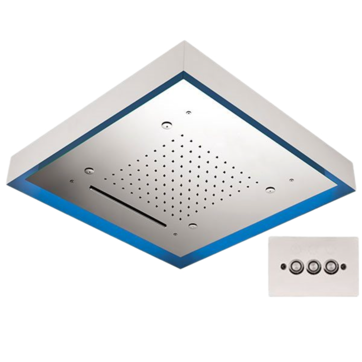 Потолочный душ Remer Rubinetterie с подсветкой, 357LS57NC