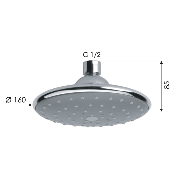 Верхний душ Remer Rubinetterie 354PLX