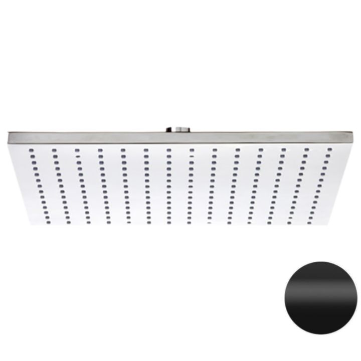 Верхний душ Remer Rubinetterie 30 см черный, 359SSLNOX